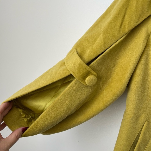 Ryu Chartreuse Cape Coat - Picture 4 of 7
